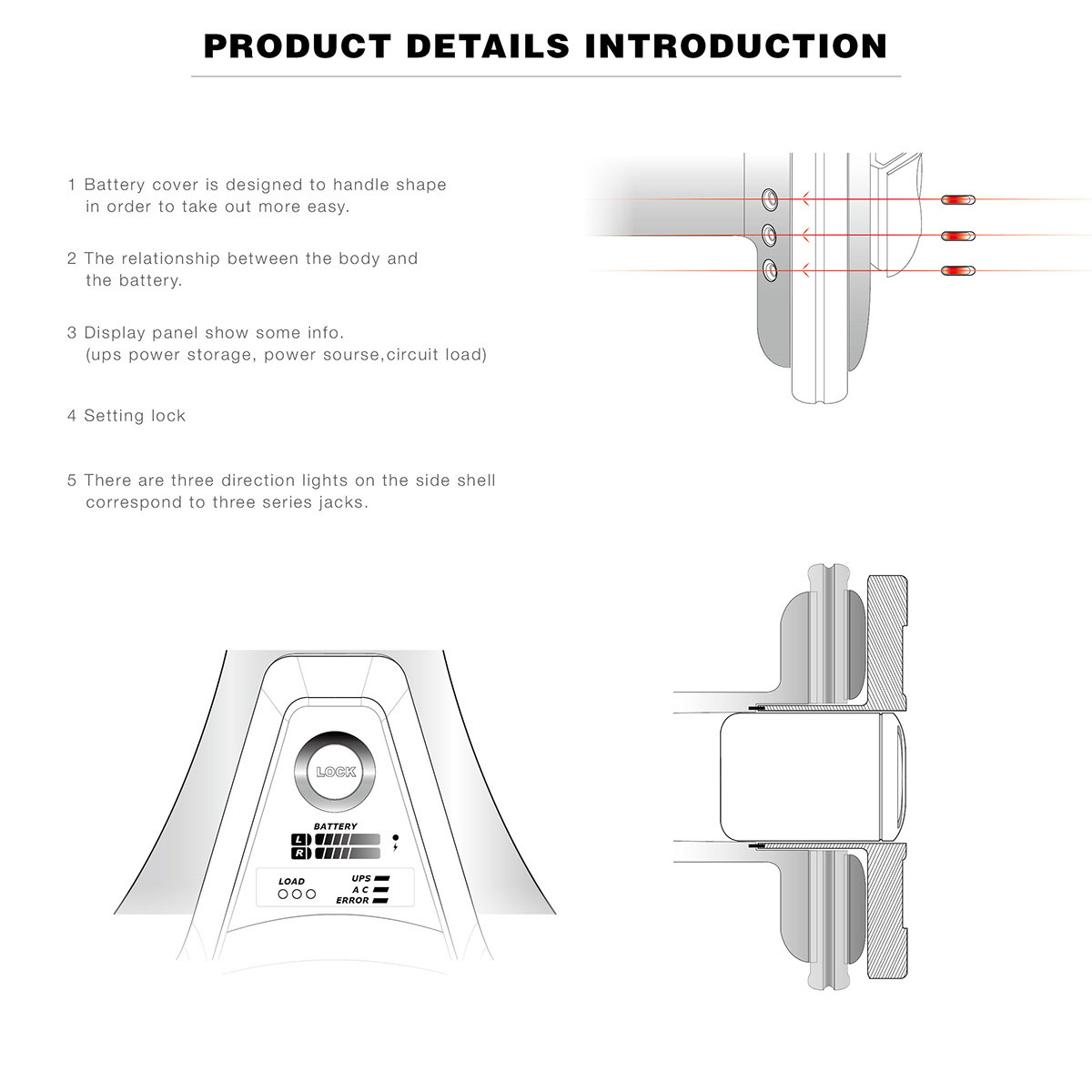 Oxygen and power supply points quickly，safeguard，flexible，Included backup battery，quick，