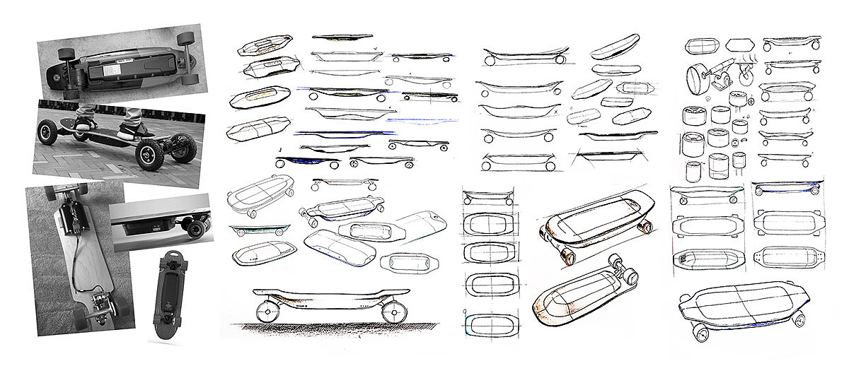 concept，leisure time，Electric，Skate，