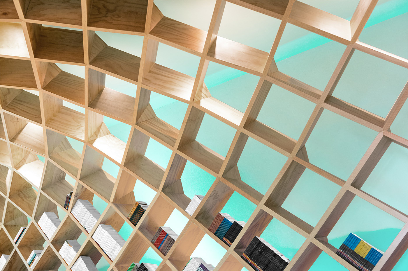 Interior design，Bookstore，library，