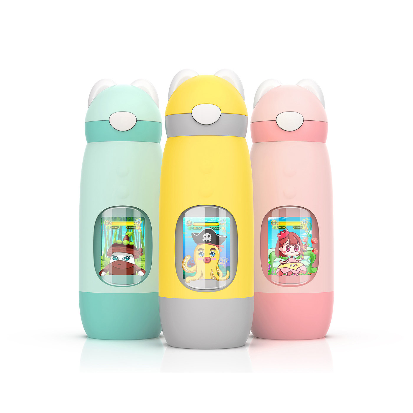 Water cup，children，intelligence，Children's water cup，vacuum cup，product design，glass，