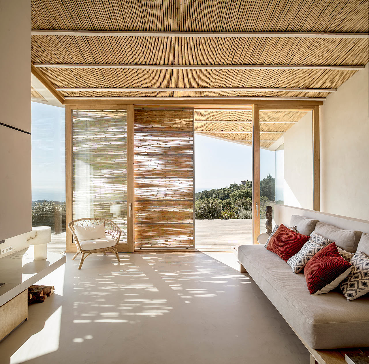 Simplicity，Bamboo，Architectural design，Spain，house，