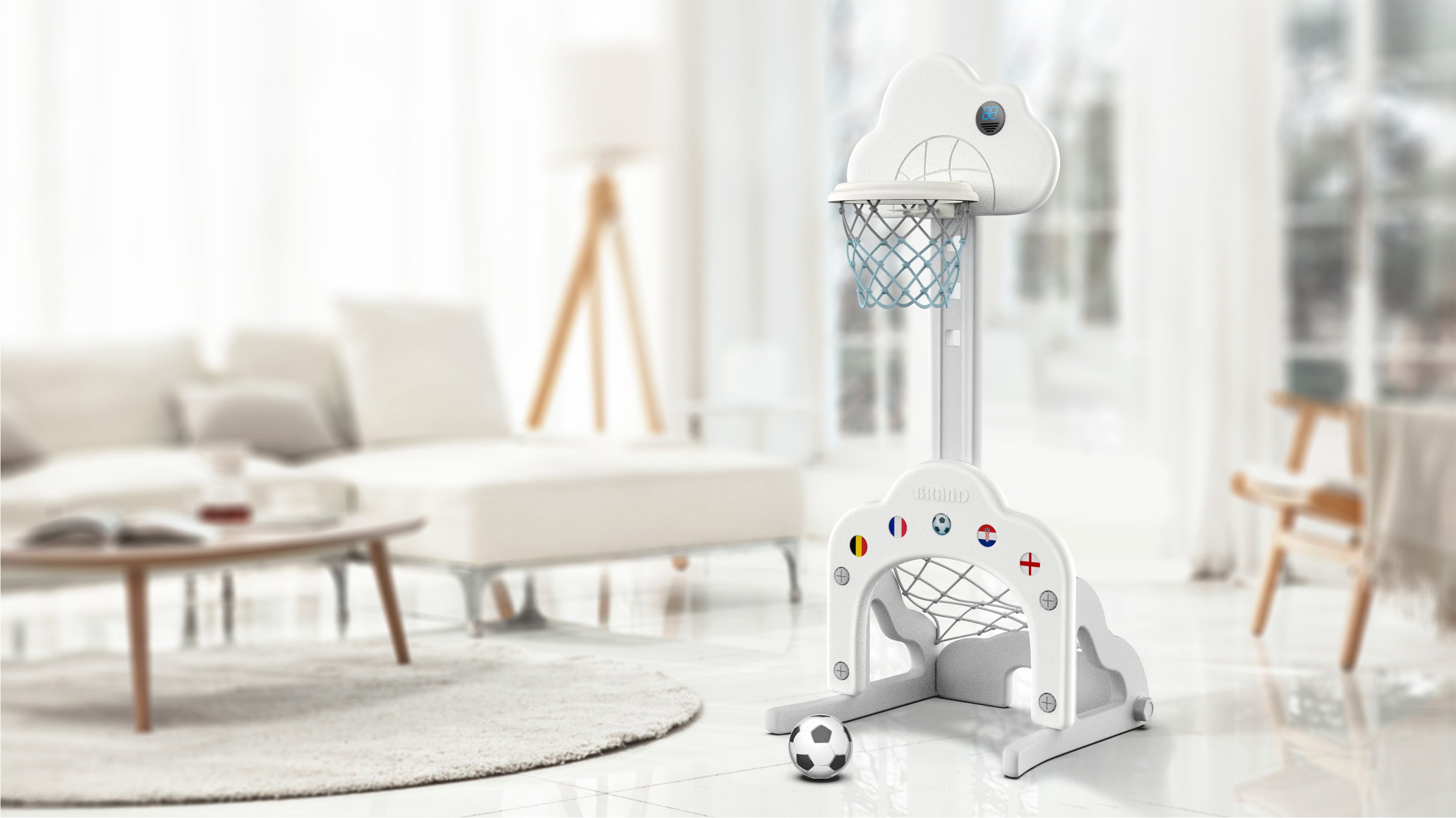 children，Toys，Basketball，Football，Children's basketball stand，basketball stands，product design，Render，