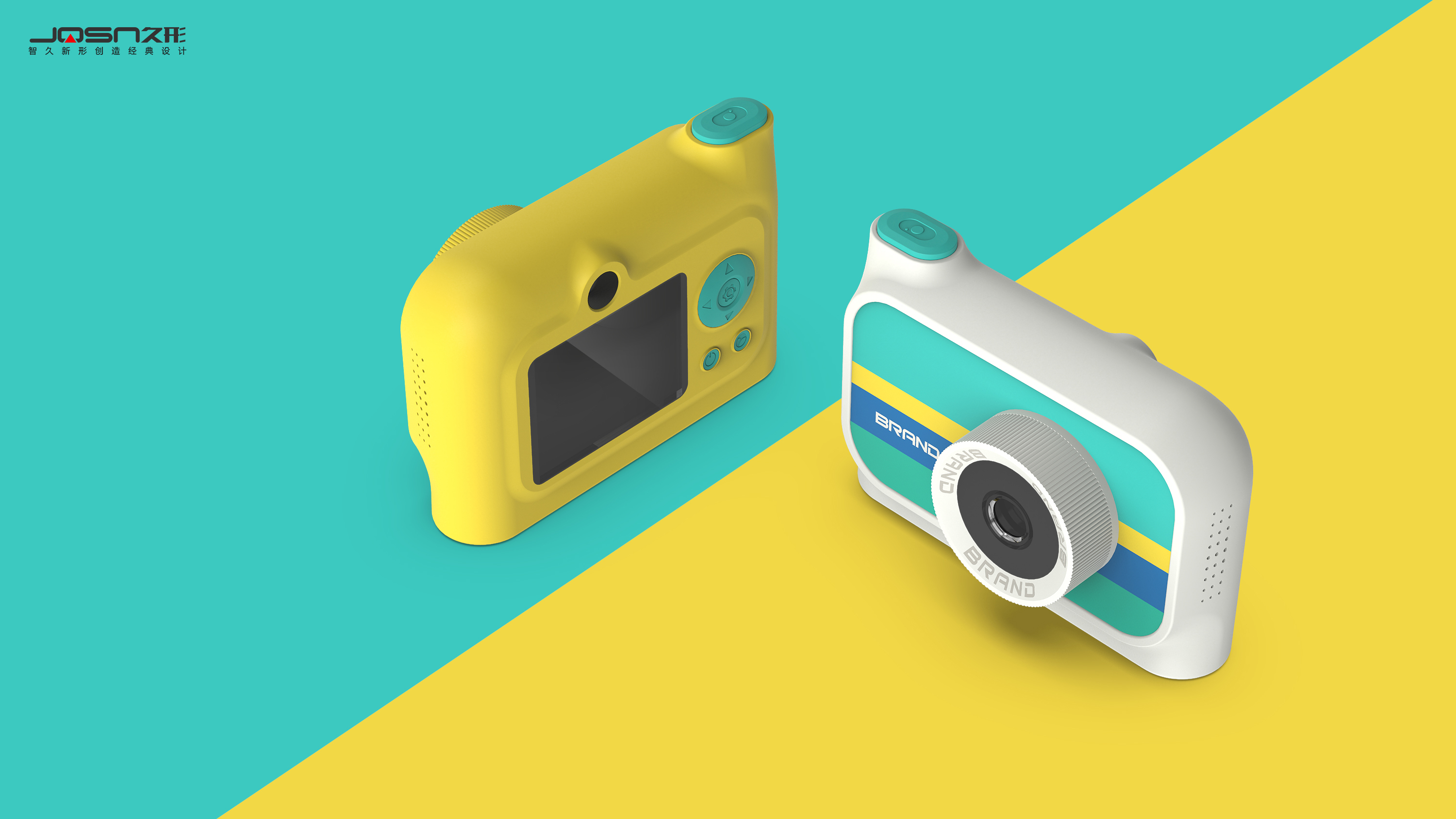 camera，children，Children's Toys，product design，Render，Children's camera，