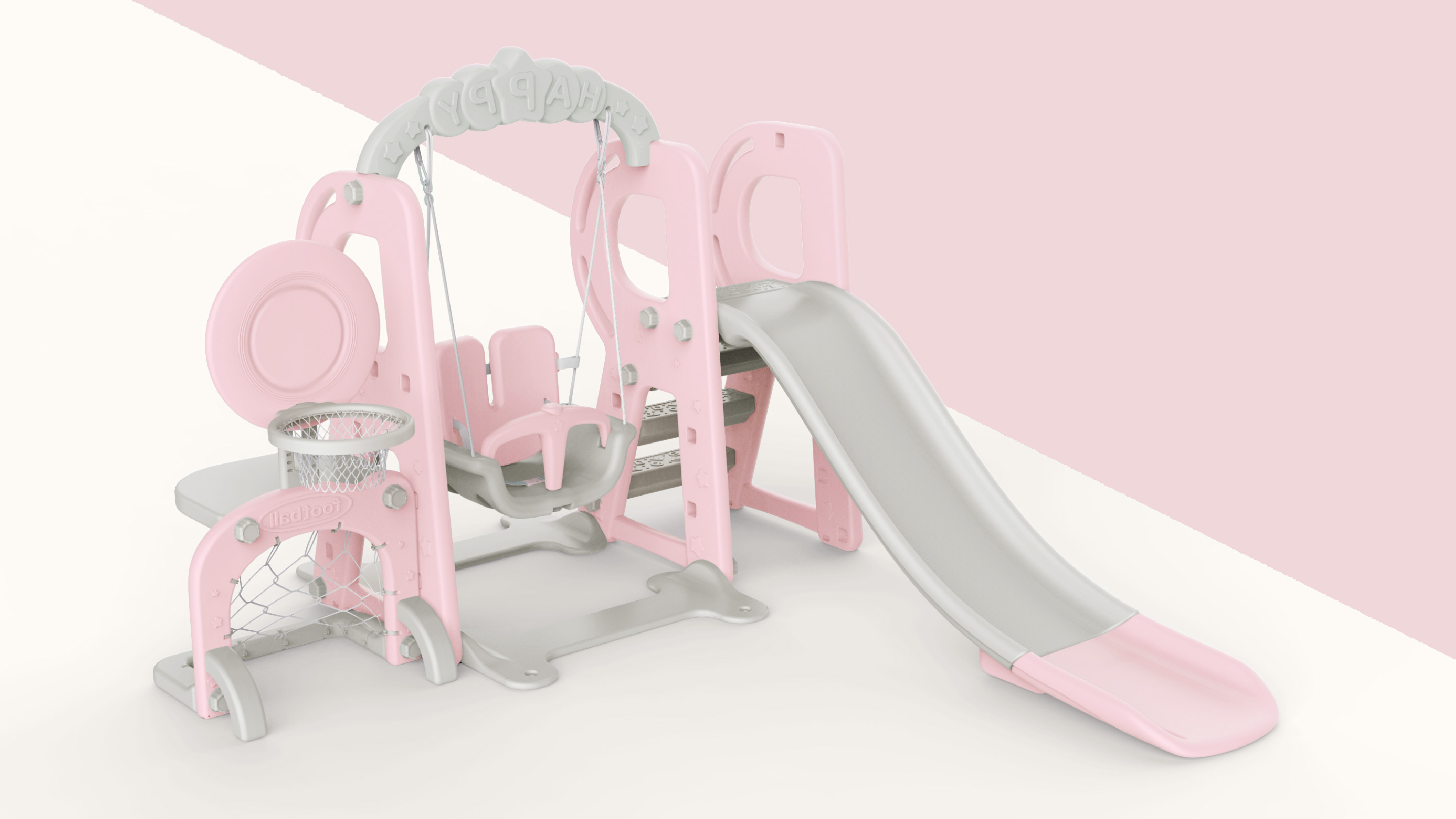 letter，Football，Basketball，Slide，play，baby，children，Children's slide，