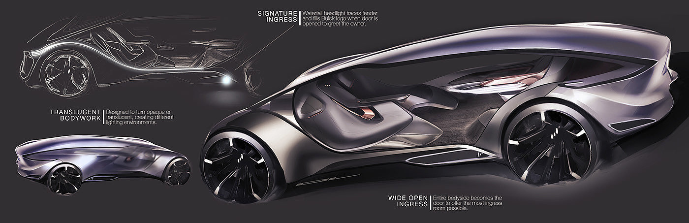 HALO，Automobile design，Interior，Buick，