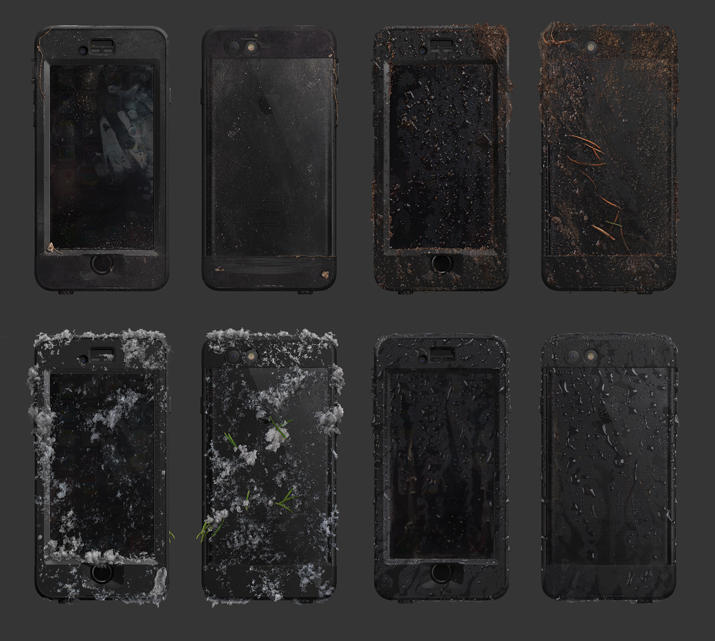 mobile phone，Protective shell，Bracket，Waterproof design，Firm and firm，