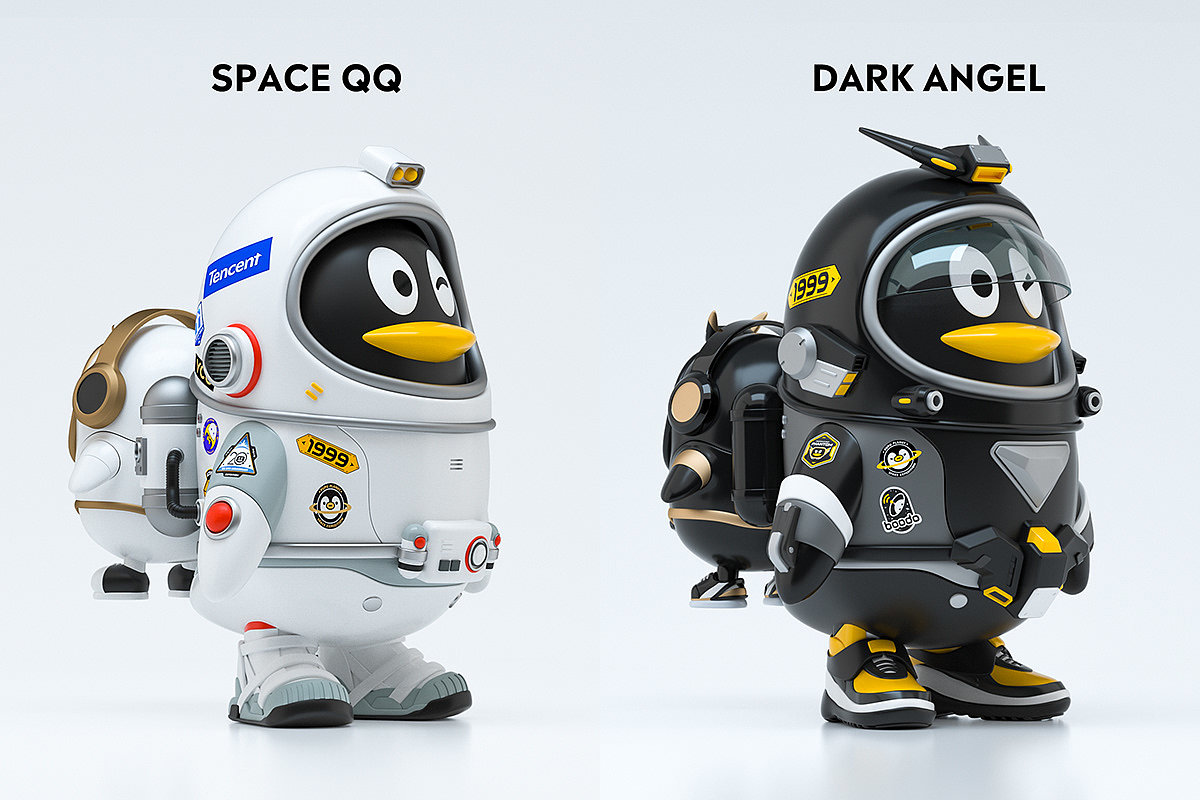 Advertising design，Doll design，SPACE QQ，