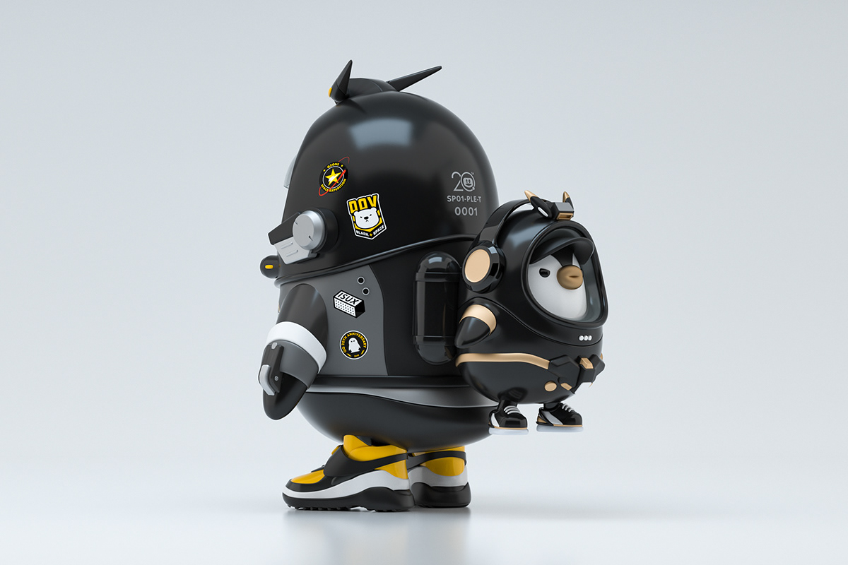 Advertising design，Doll design，SPACE QQ，