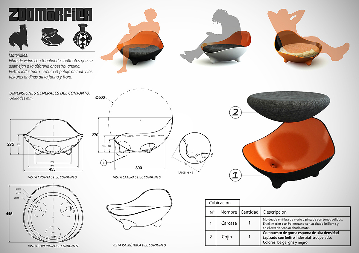 ZOOMÓRFICA，座椅设计，家具设计，