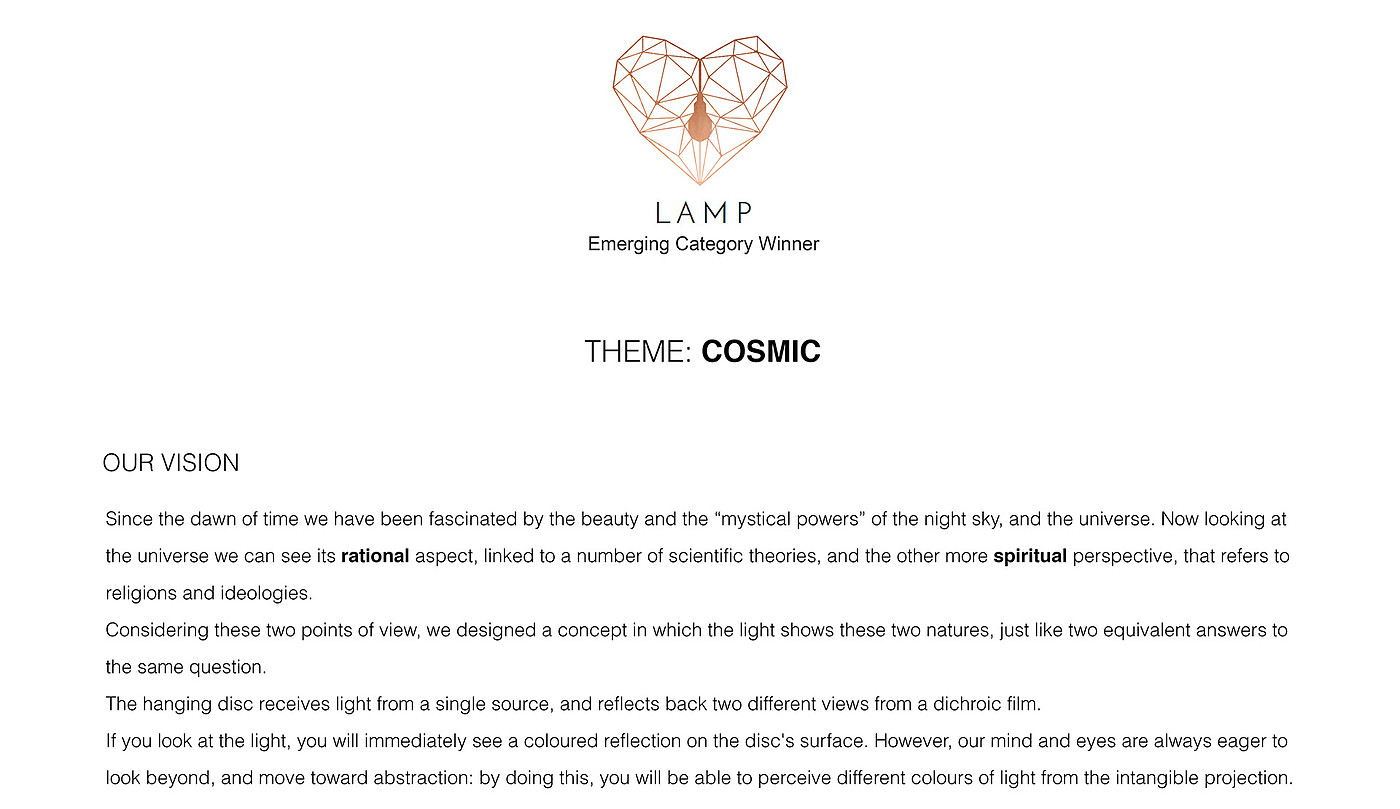 COSMIC，Antitesi lamp，吊灯，灯具，对照明灯，