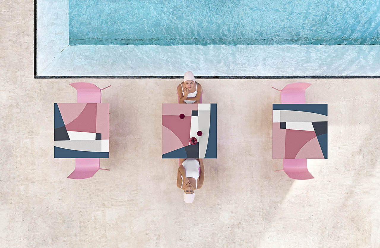 Abstract Mona，Diabra，Outdoor furniture，Table，Mona Abstract Diagram，