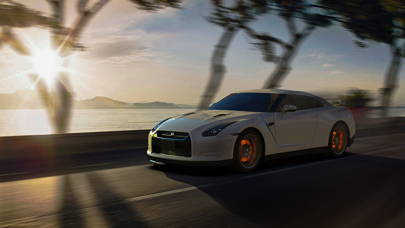 GTR，automobile，Render，keyshot，Sports car，