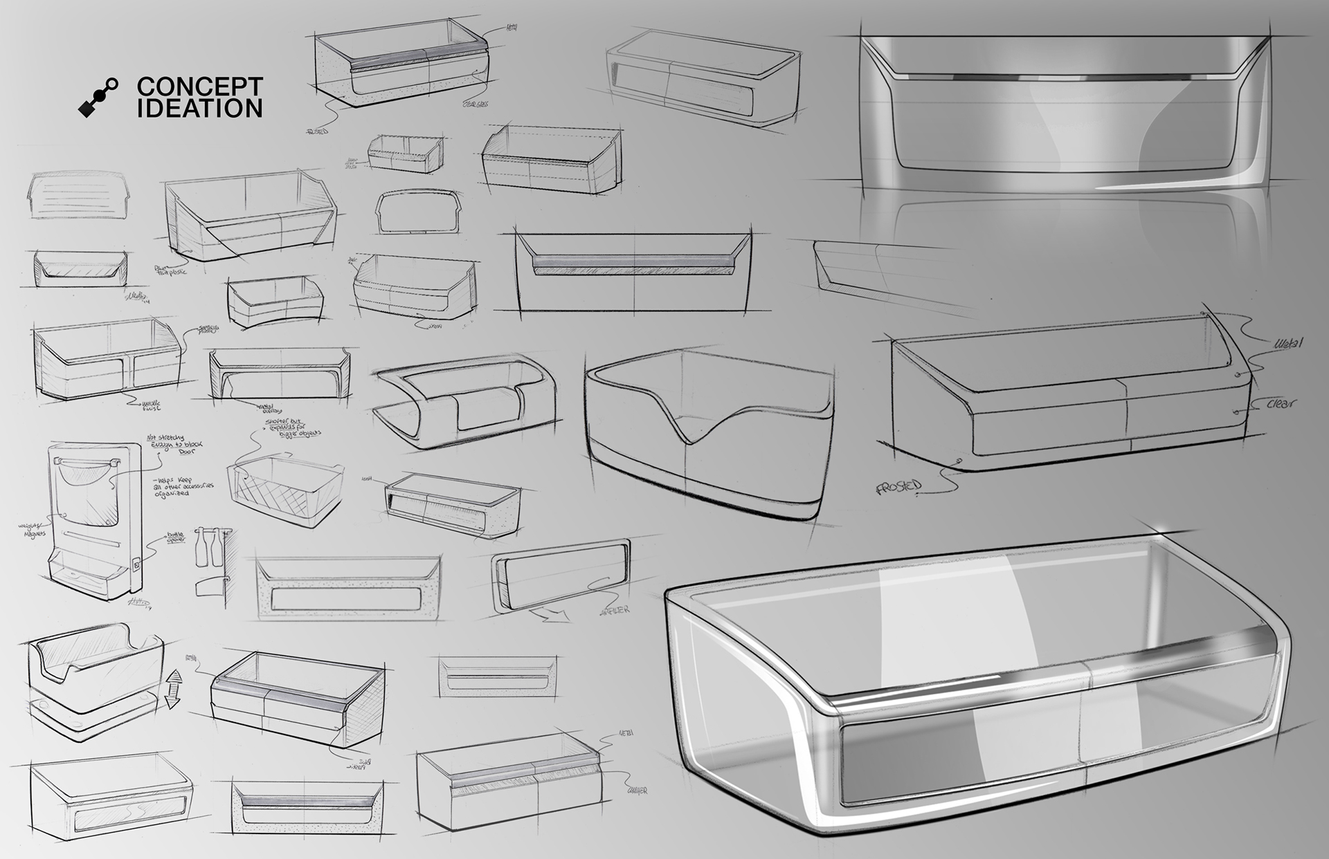 Clean lines，Clean lines and rich texture，