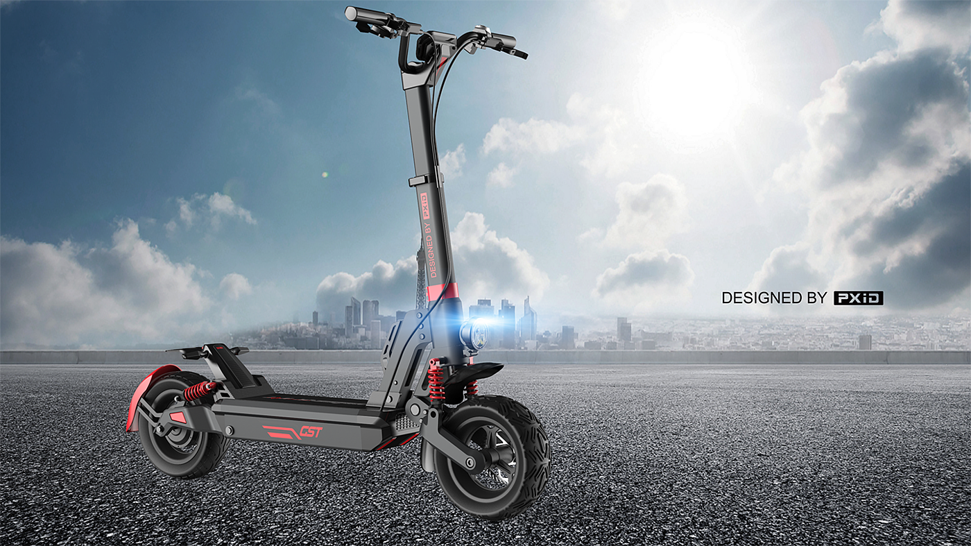 Scooter design，Electric scooter，Electric vehicle design，Design of transportation tools，Product oriented industrial design，