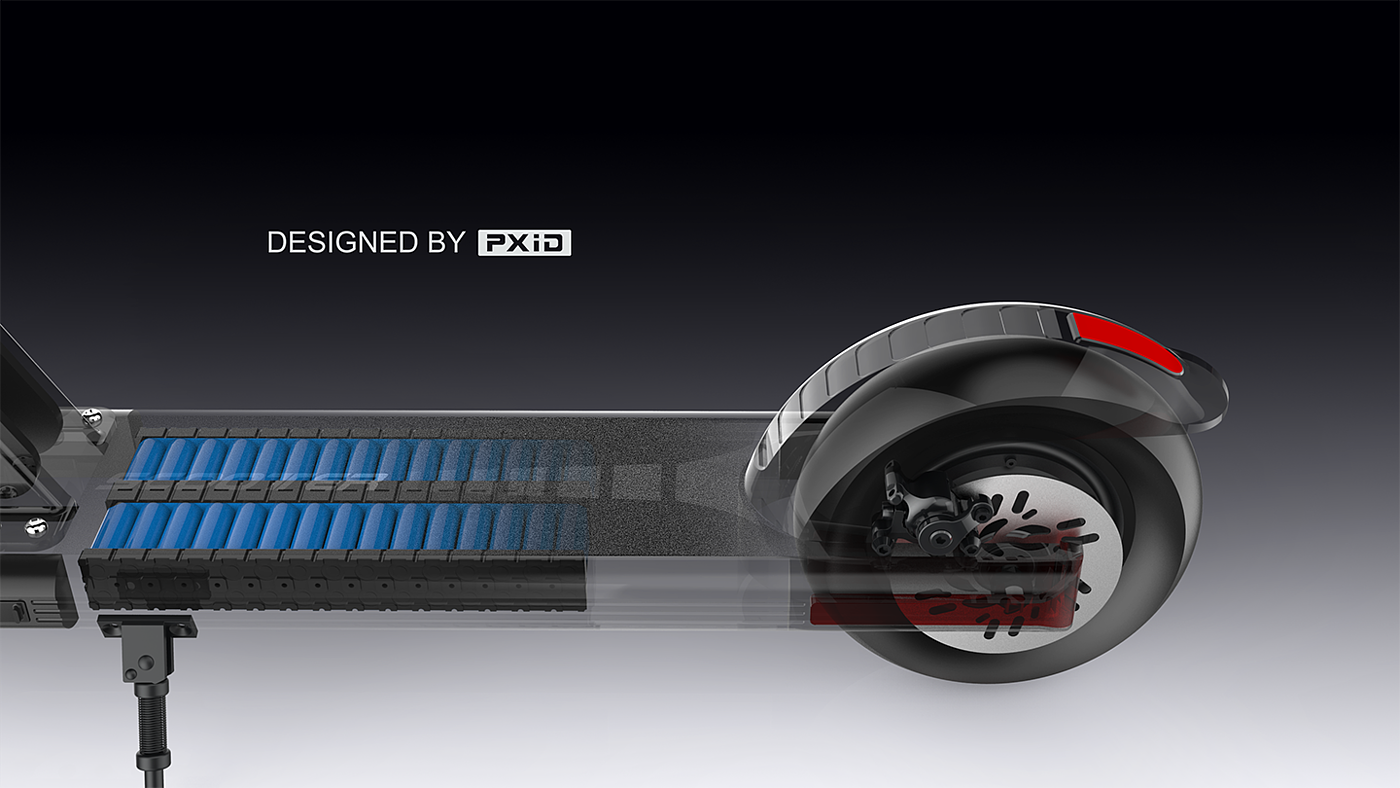 Scooter design，Electric scooter，Electric vehicle design，Design of transportation tools，Product oriented industrial design，