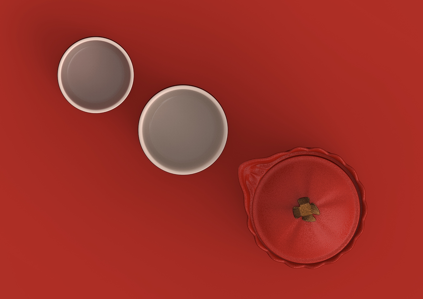 Tea set design，