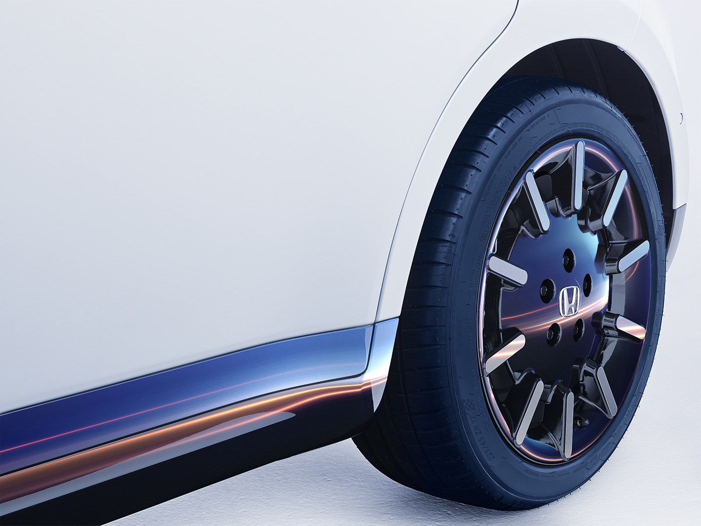 white，Automobile design，honda，