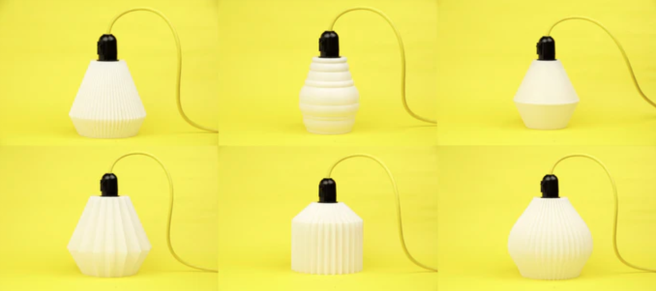 white，3D printing，Table lamp design，CW-T，