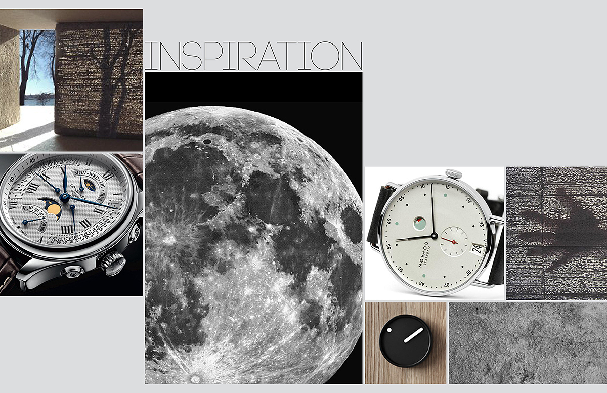 black，Clock，Lunar Clock，