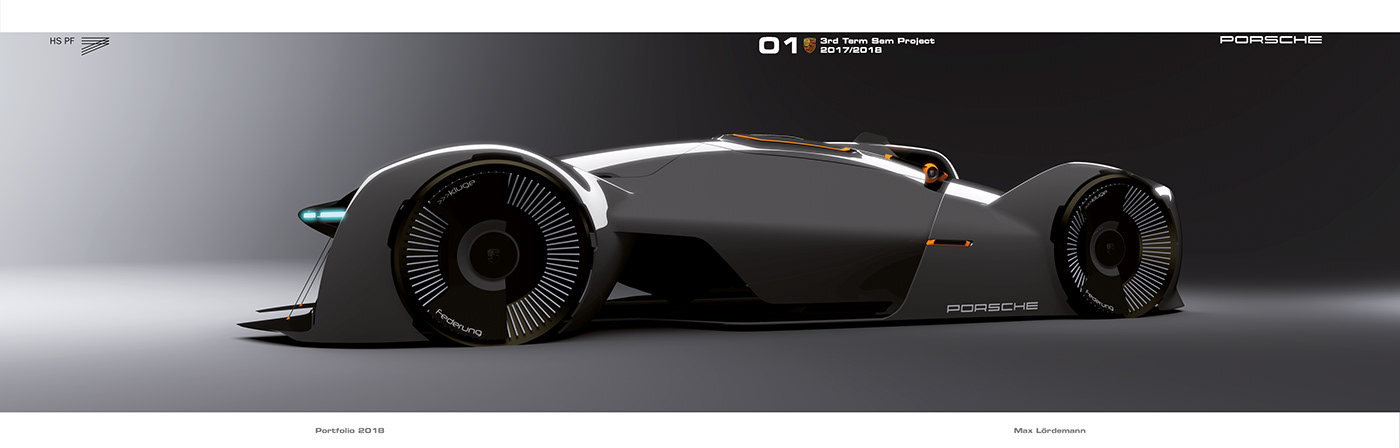 Hand drawn，conceptual design，Automobile design，Porsche 550，