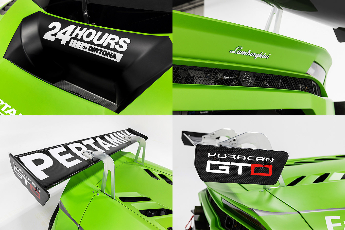 绿色，汽车设计，Lamborghini Huracan，