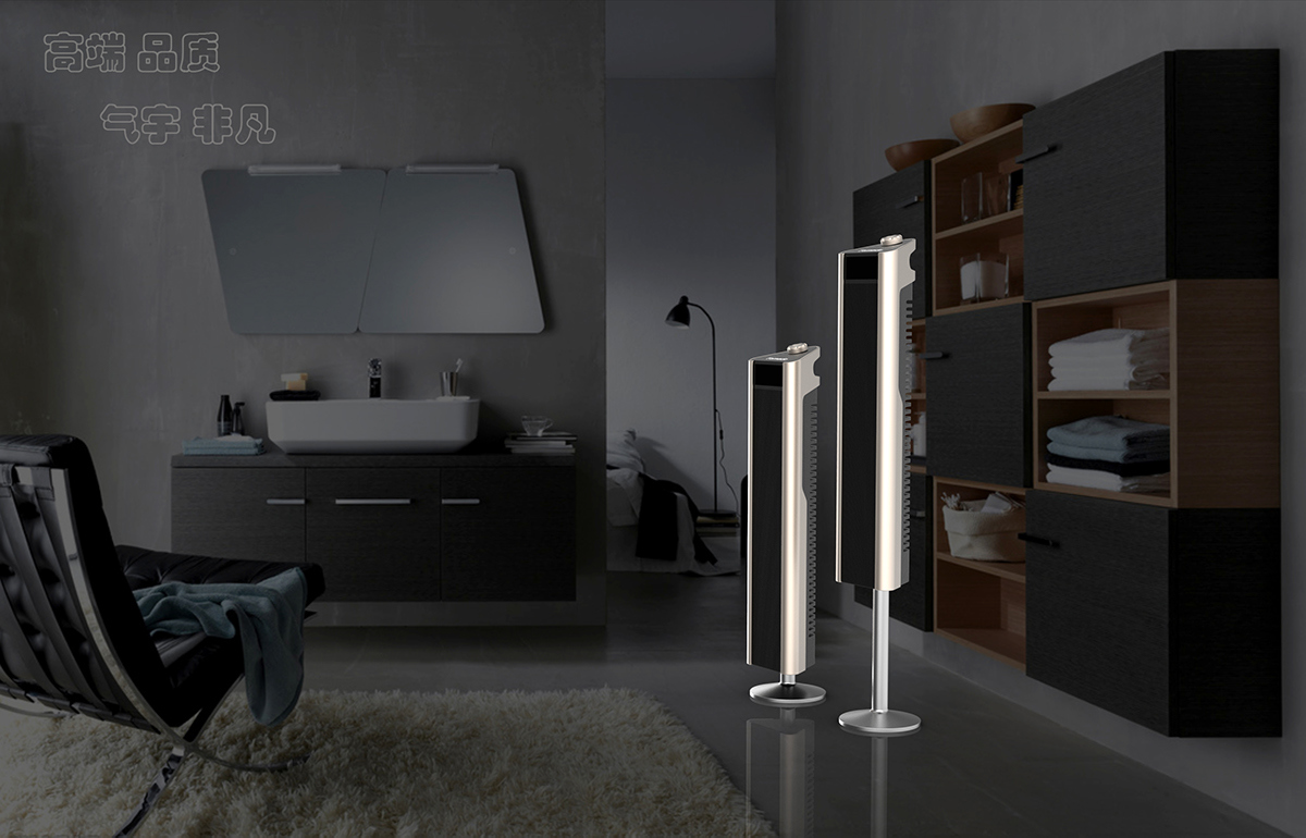 Tower fan design，Household air purifier，Design of voice remote controller，lithe，intelligence，modernization，