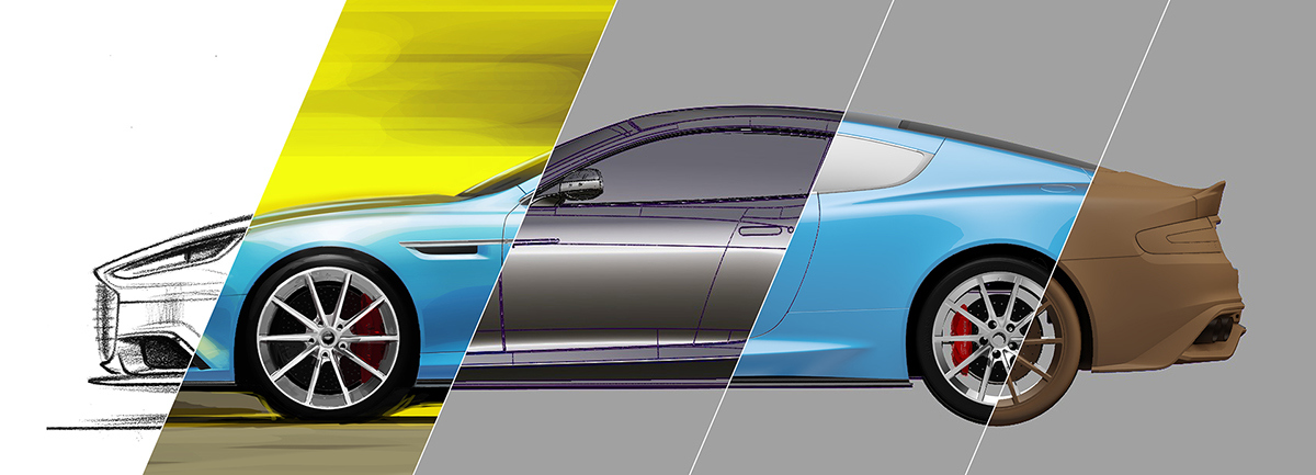 Automatic design，Hand drawn，Render，Visual design，industrial design，