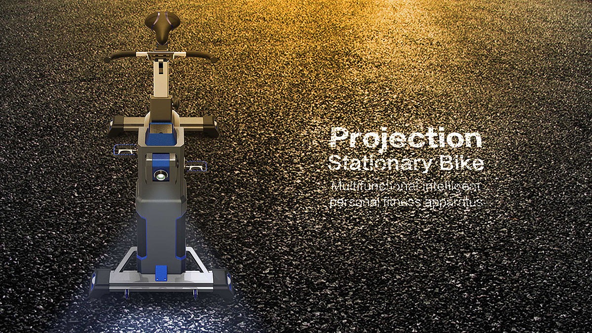 Exercise bike，industrial design，Projection，No external power supply is required，Equipped with high-quality stereo，
