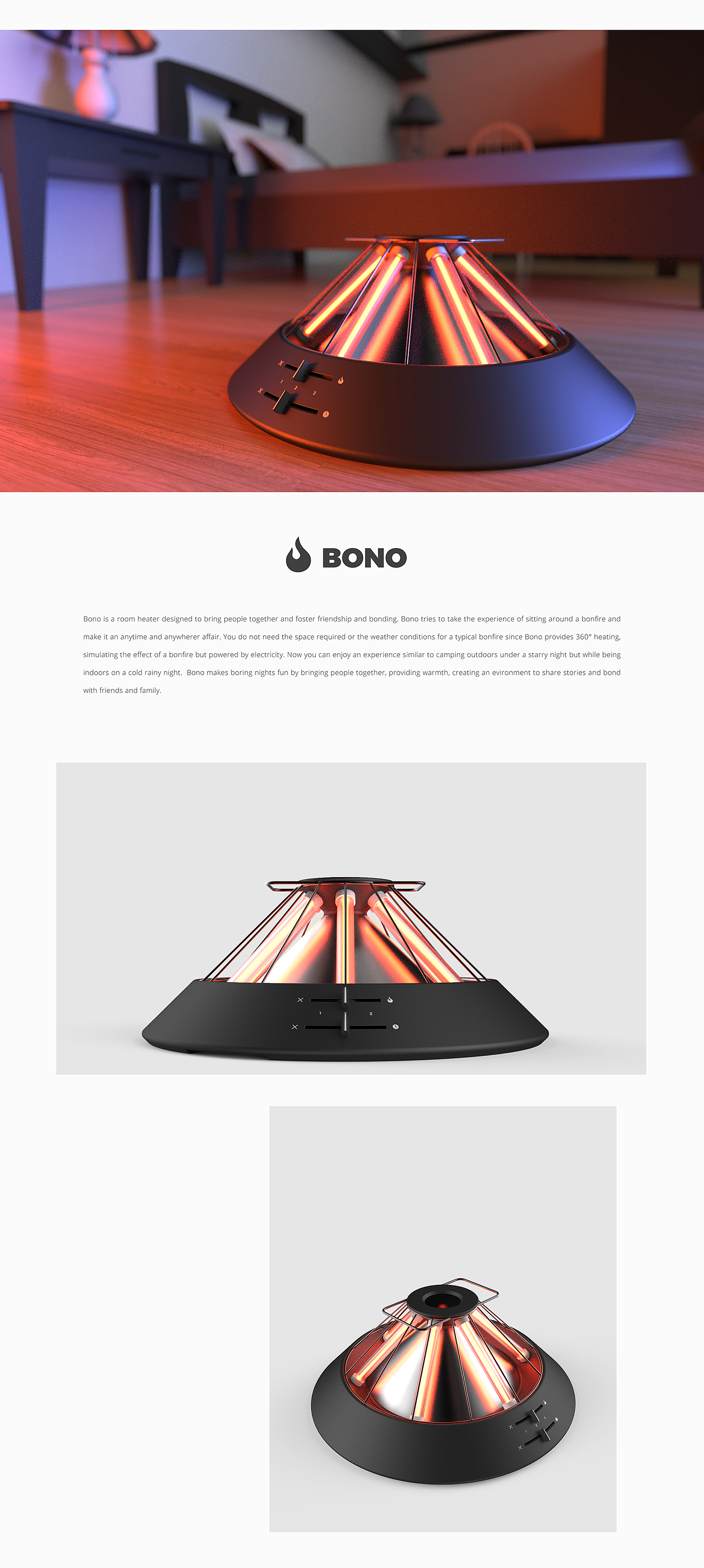 Electric bonfire，Emotional design，Bono，social contact，