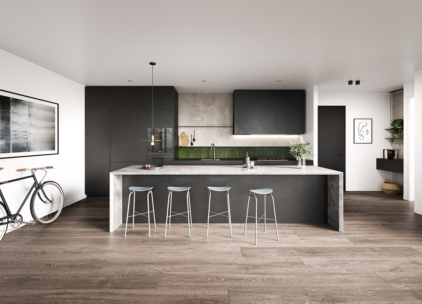 Architectural visualization，Interior design，Home Furnishing，