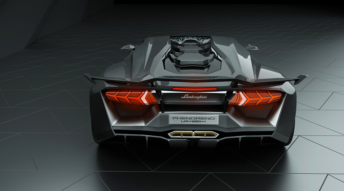 Lamborghini，Sports car，Render，geometry，Cool，