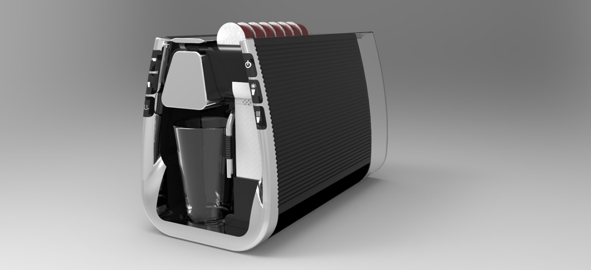 Coffee machine，industrial design，product design，concept，prototype，