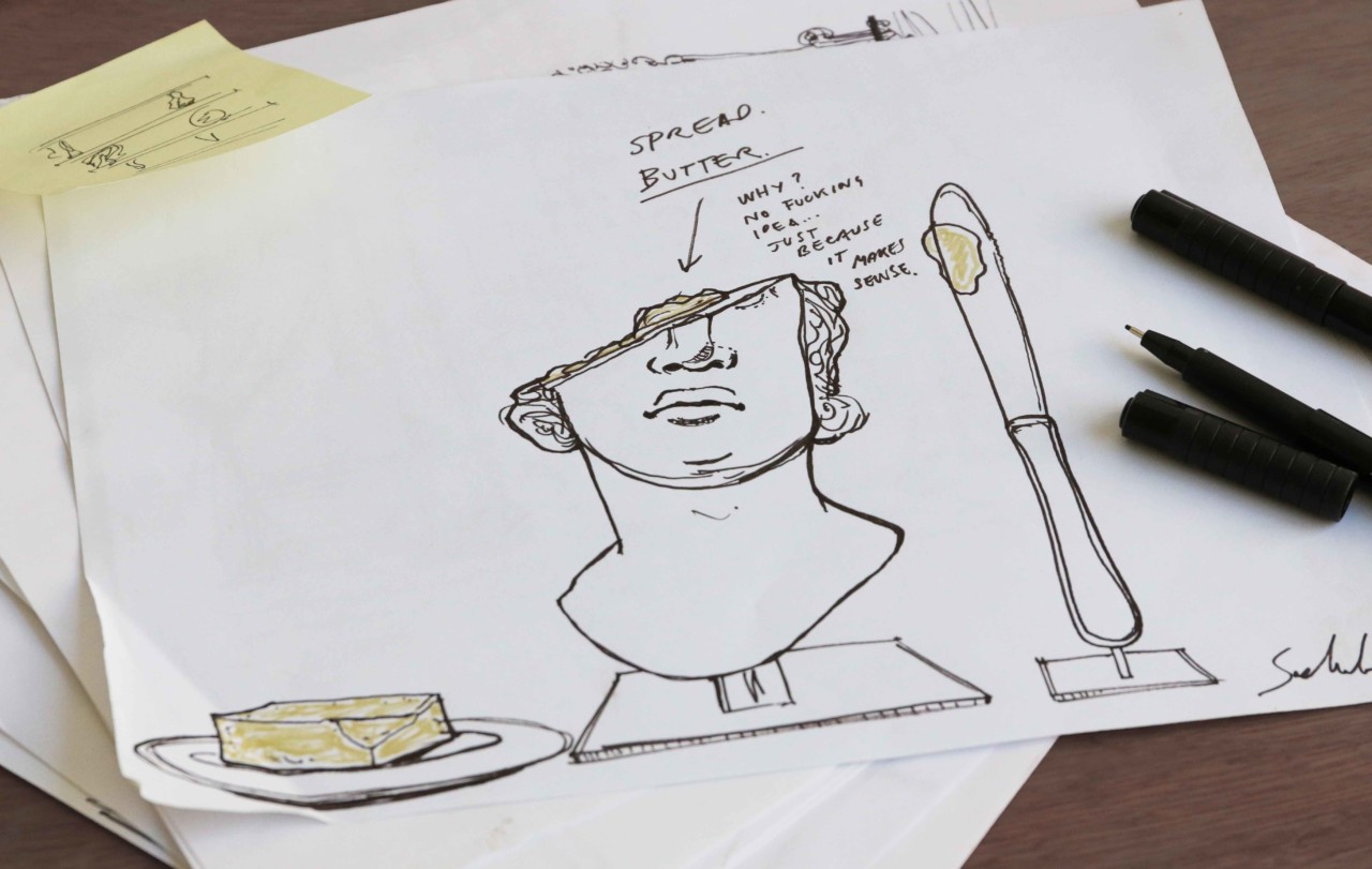 Sculpture，furniture design ，Plaster，