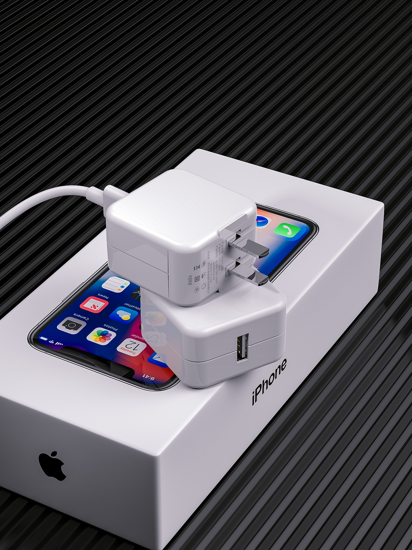 Charging head，Render，