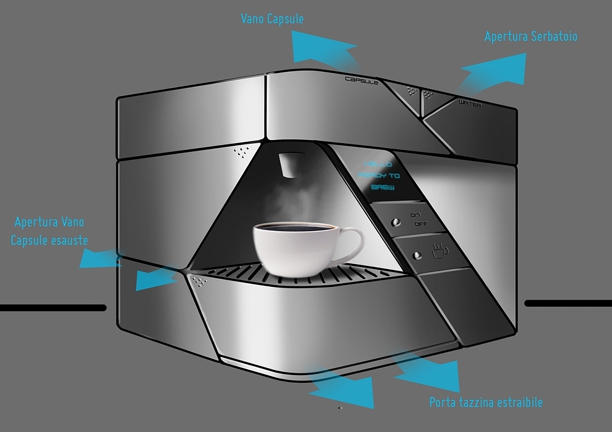 咖啡机，工业设计，产品设计，概念，原型，