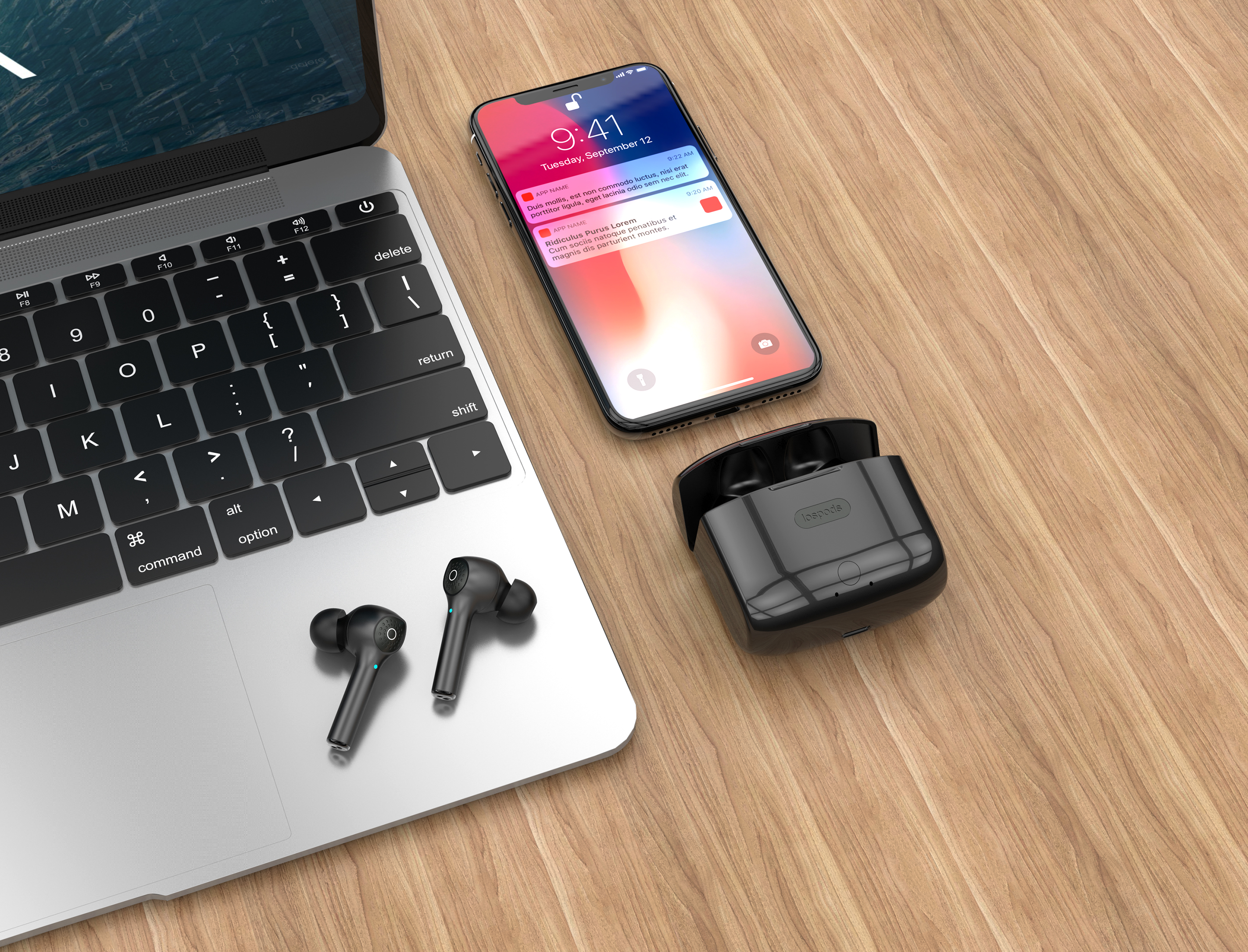 headset，Bluetooth headset，True wireless，scene，Headset scene，electronic product，Wireless headset，