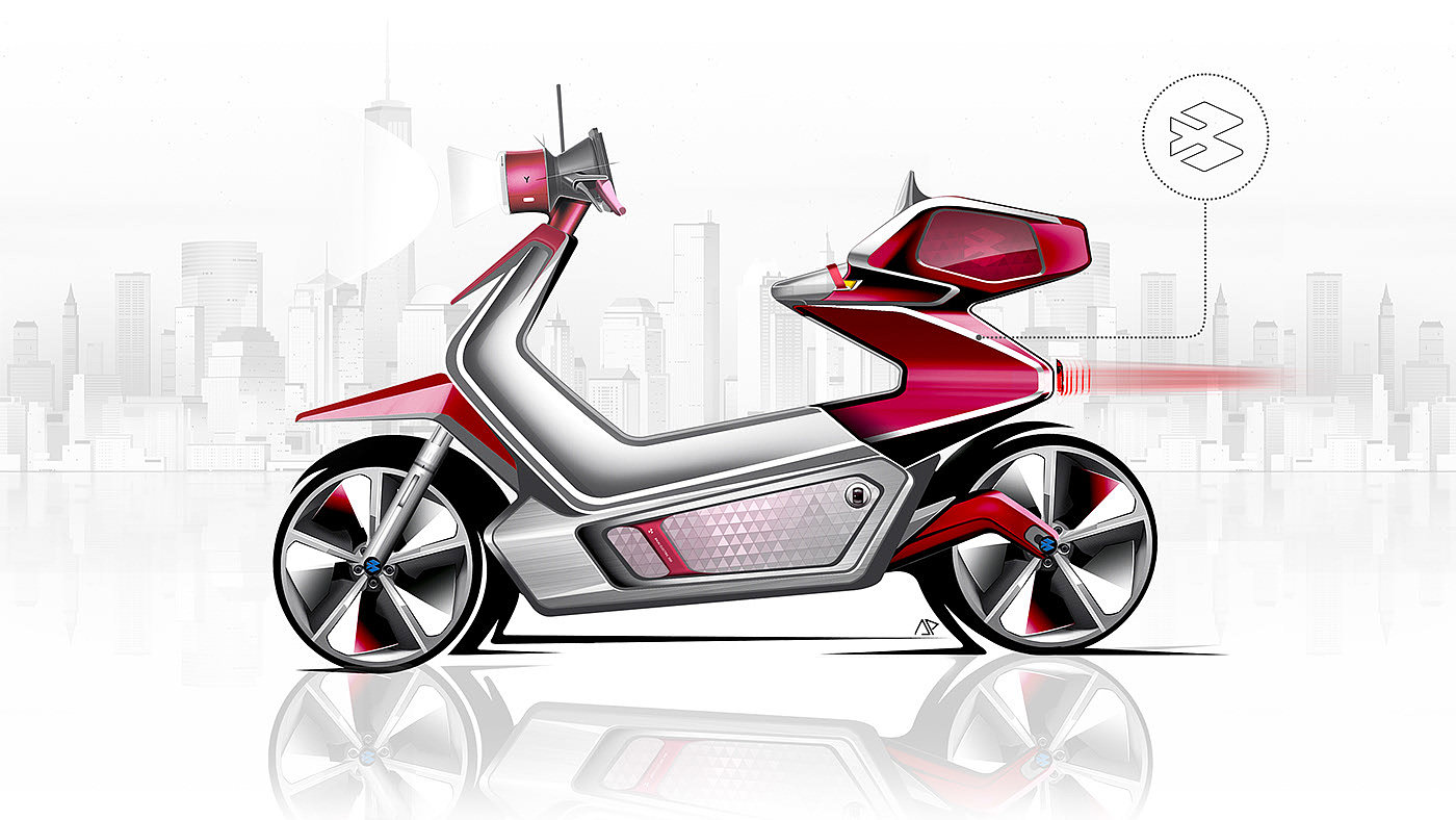 Bajaj M80，motorcycle，Modeling design，classic，