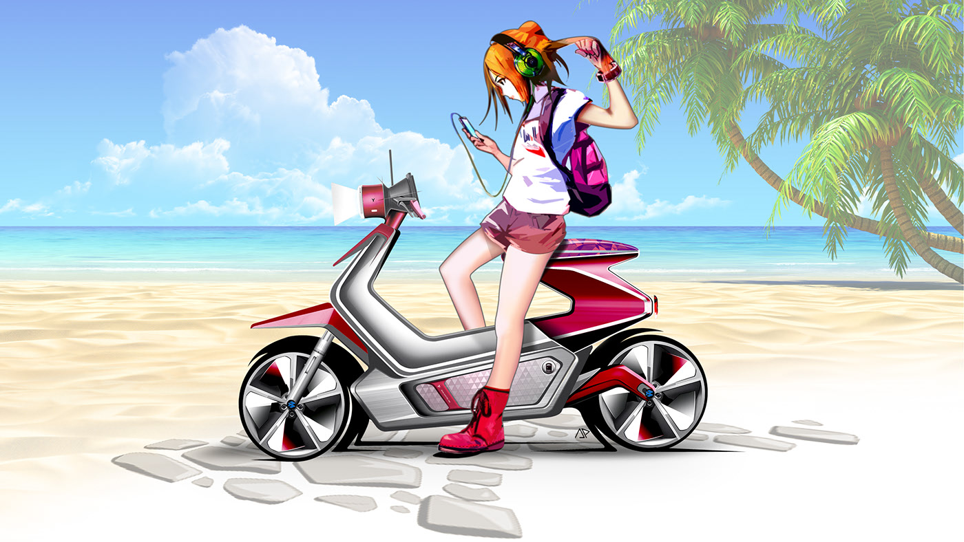 Bajaj M80，motorcycle，Modeling design，classic，