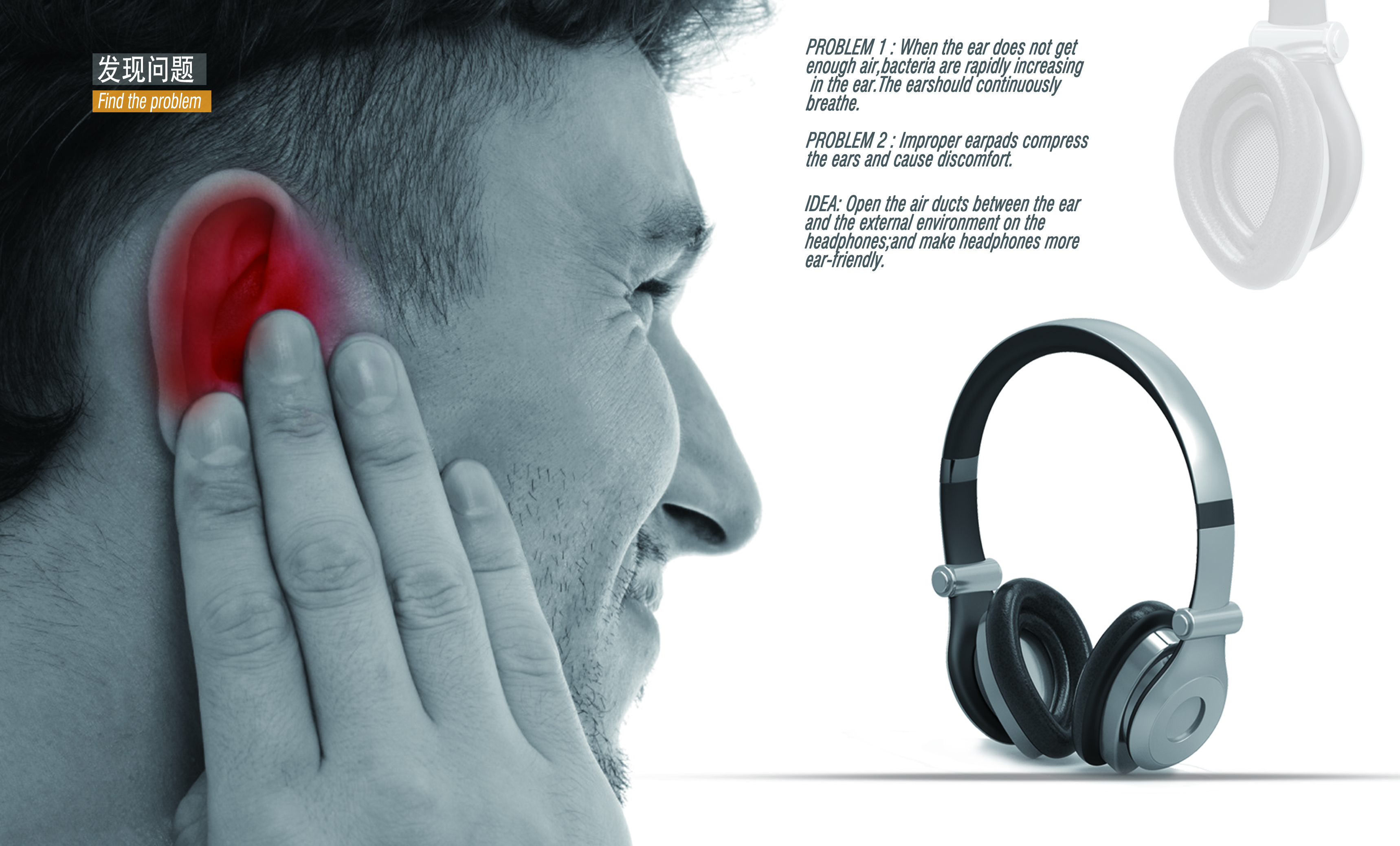 headset，Appearance design，