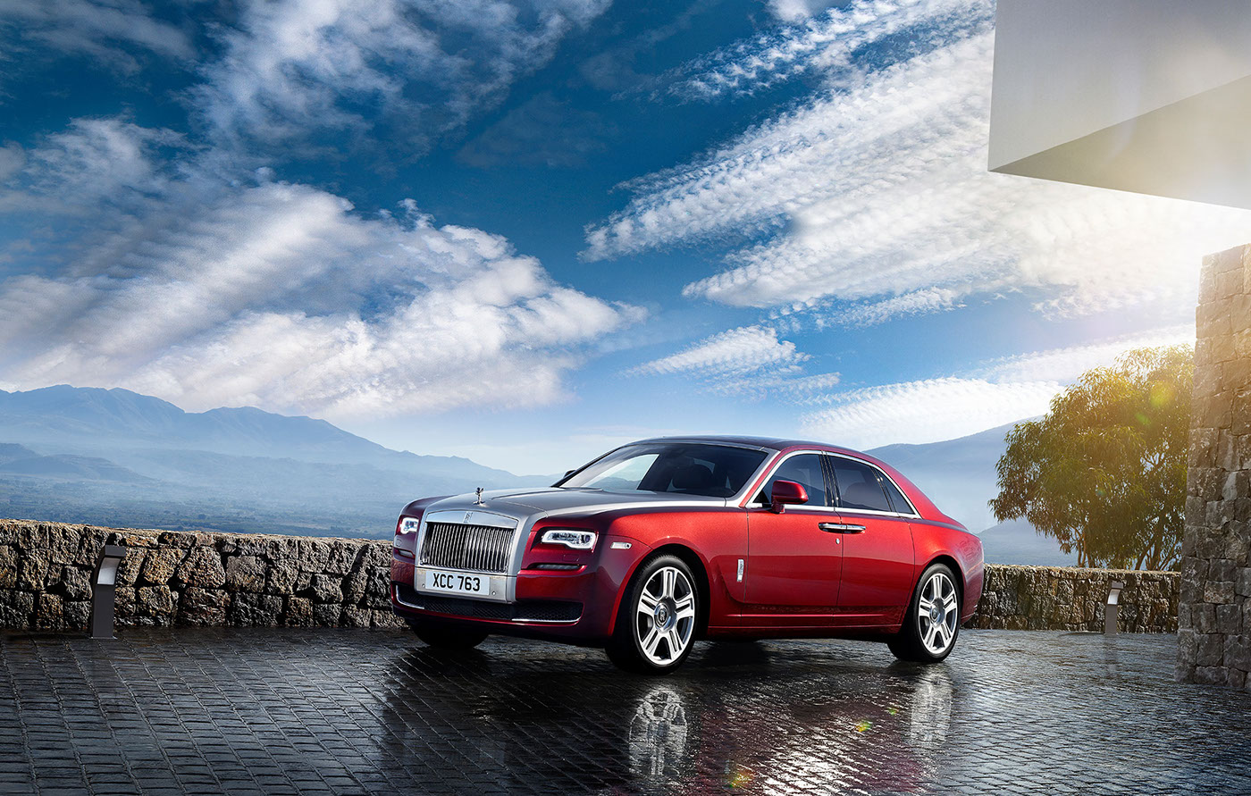 高清拍摄rollsroyceghost顶级豪车广告拍摄多角度细节展示