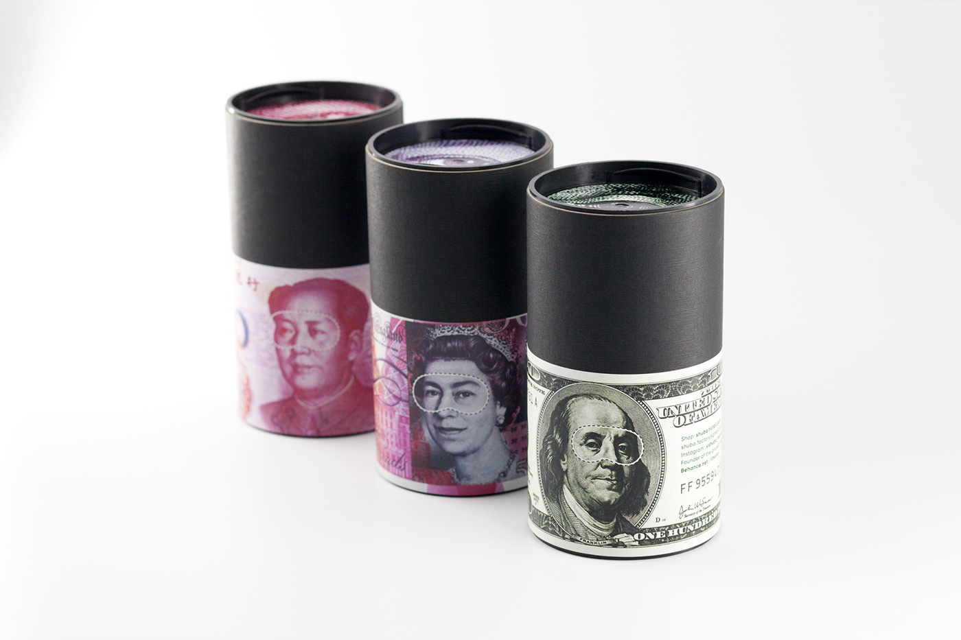 Eye mask design，packing design，black，