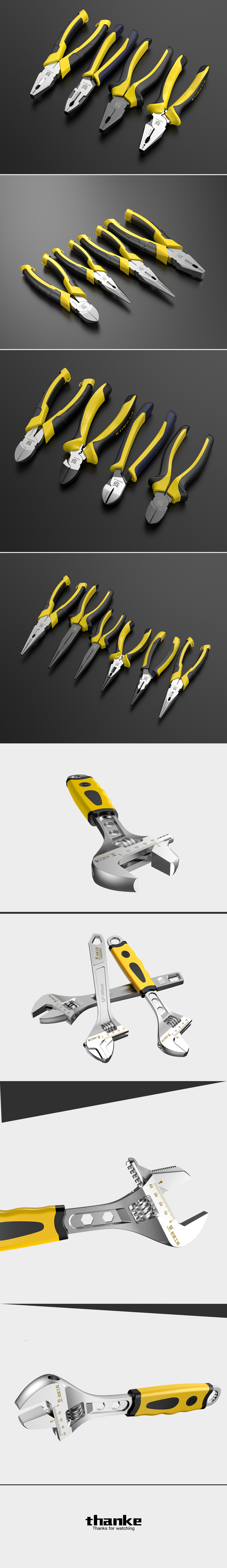 Pliers，Wrench，Hardware tools，Modeling and rendering，vice，