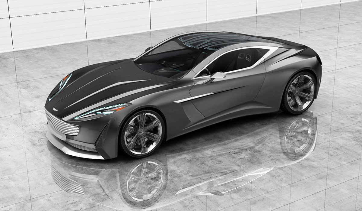 Aston Martin，Concept Car，Sports car，vehicle，design sketch，