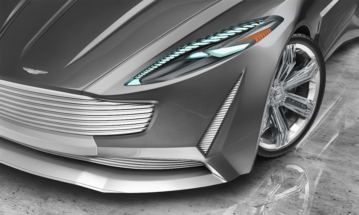 Aston Martin，Concept Car，Sports car，vehicle，design sketch，
