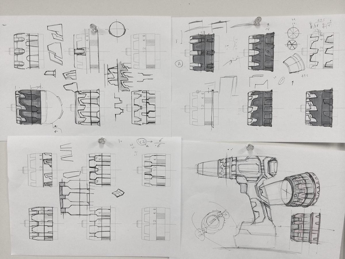 gules，Electric drill，Hammer Driver，