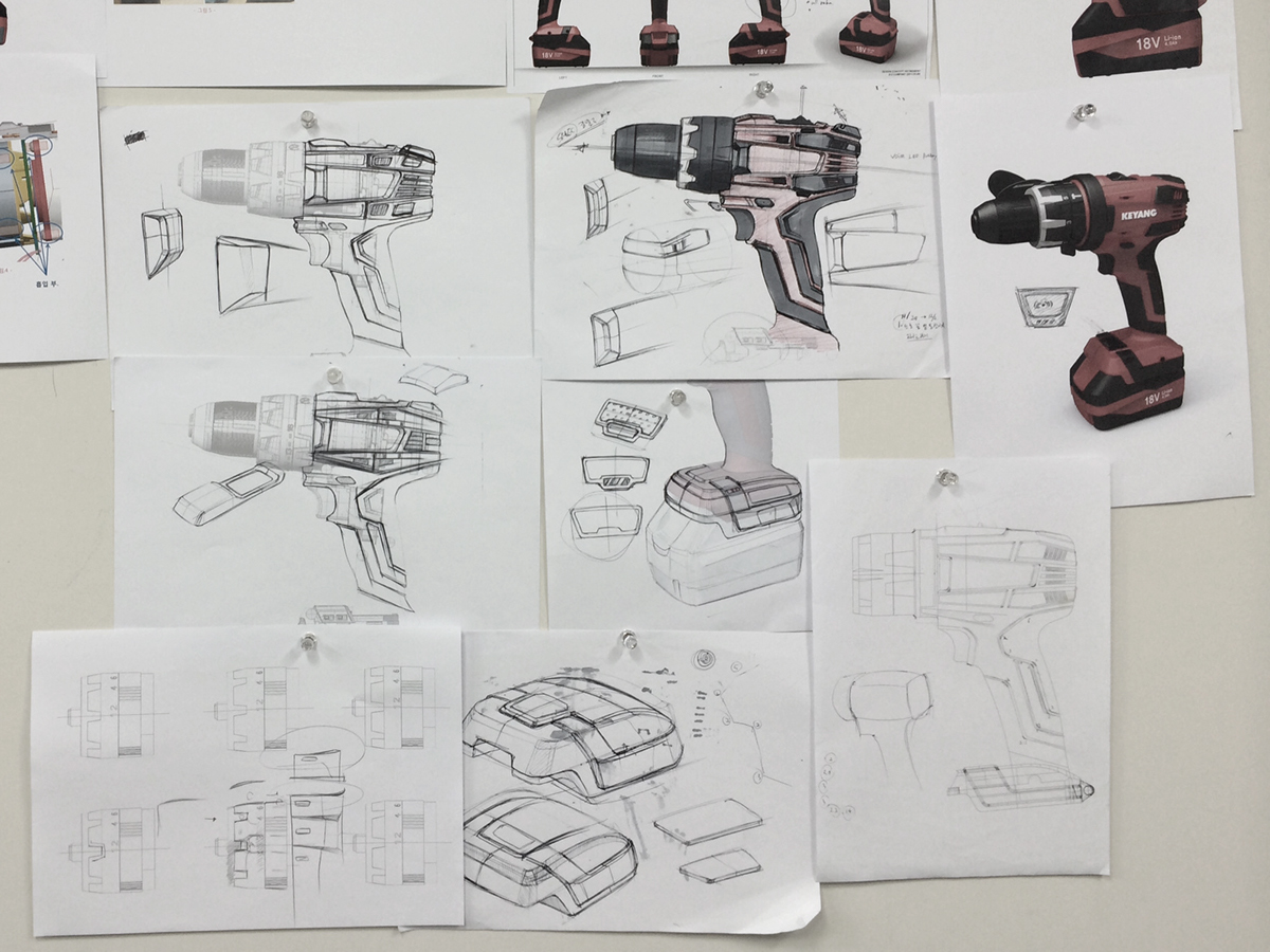 gules，Electric drill，Hammer Driver，