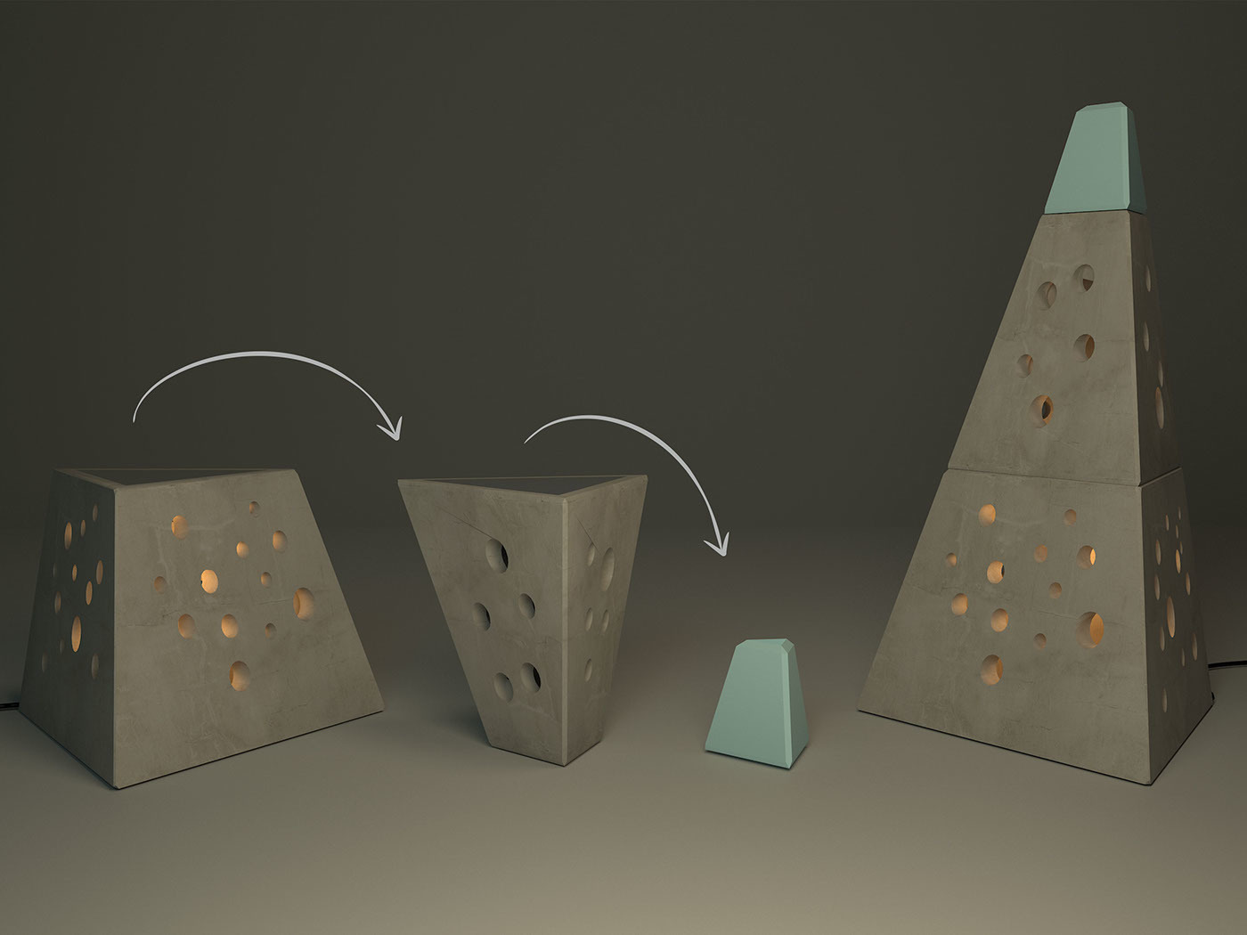 chair，lamps and lanterns，industrial design，product design，concrete，