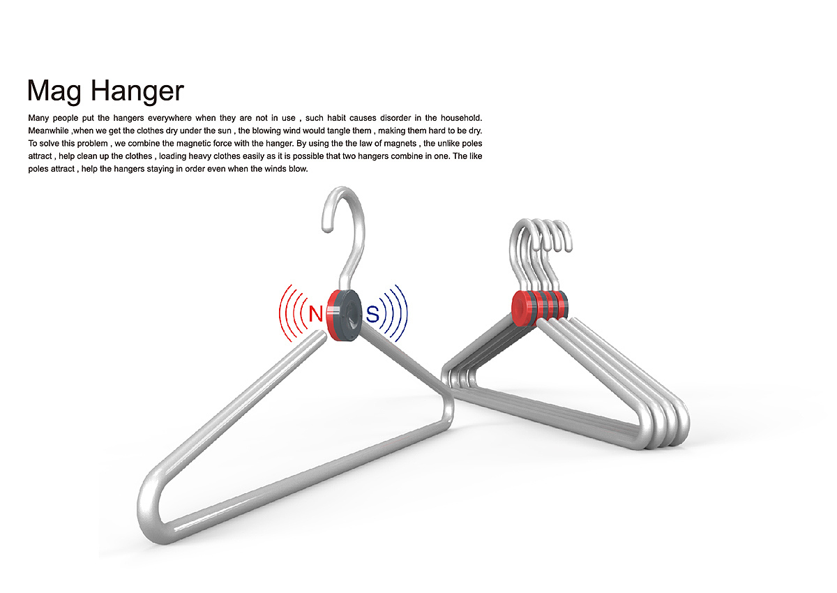 coat hanger，industrial design，product design，originality，convenient，