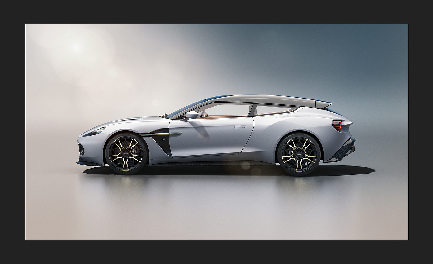 Digital art，Aston Martin Zagato，Car，automobile，