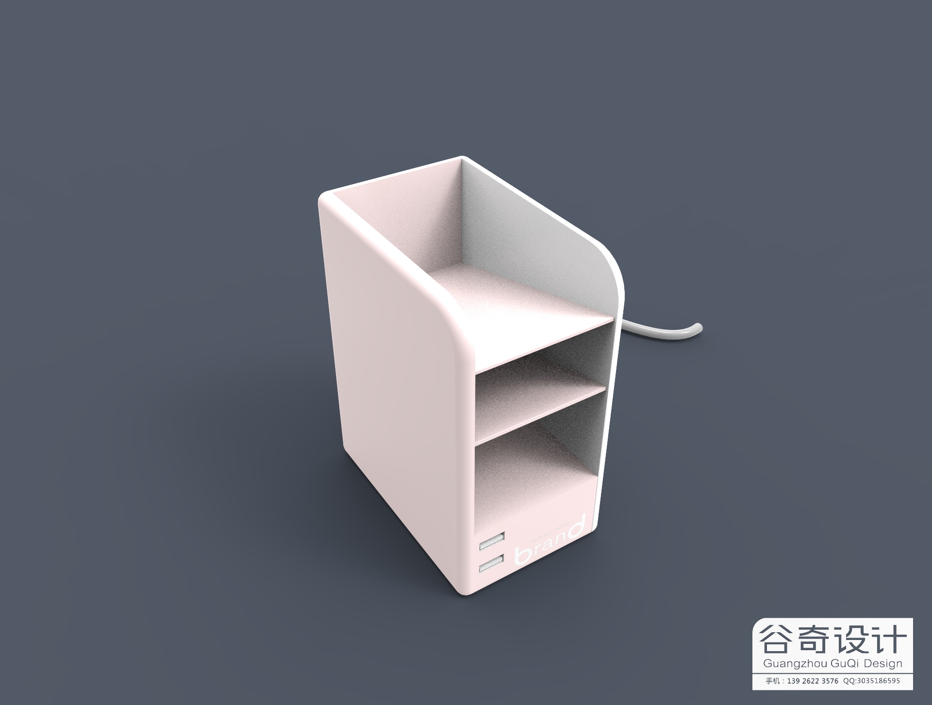 Row and insert，Receive，pen container，